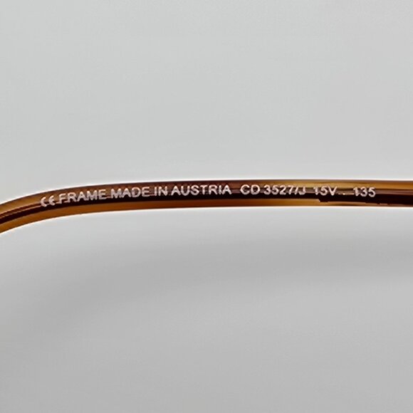 Christian Dior CD3527/J 15V Brown Pearl Semi-Rimless Eyeglasses Frame Austria - Picture 7 of 13